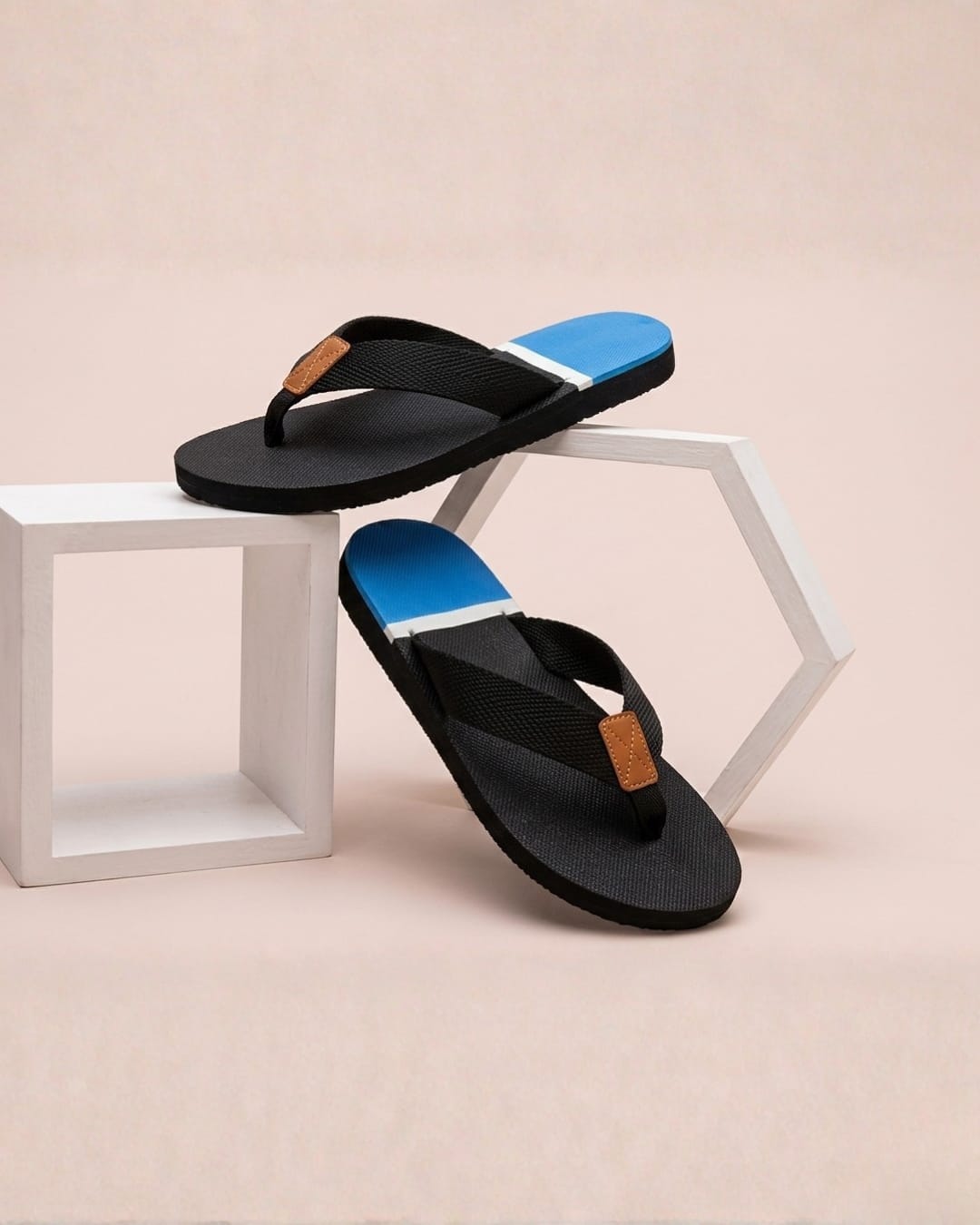 Black & Blue Flip-Flops