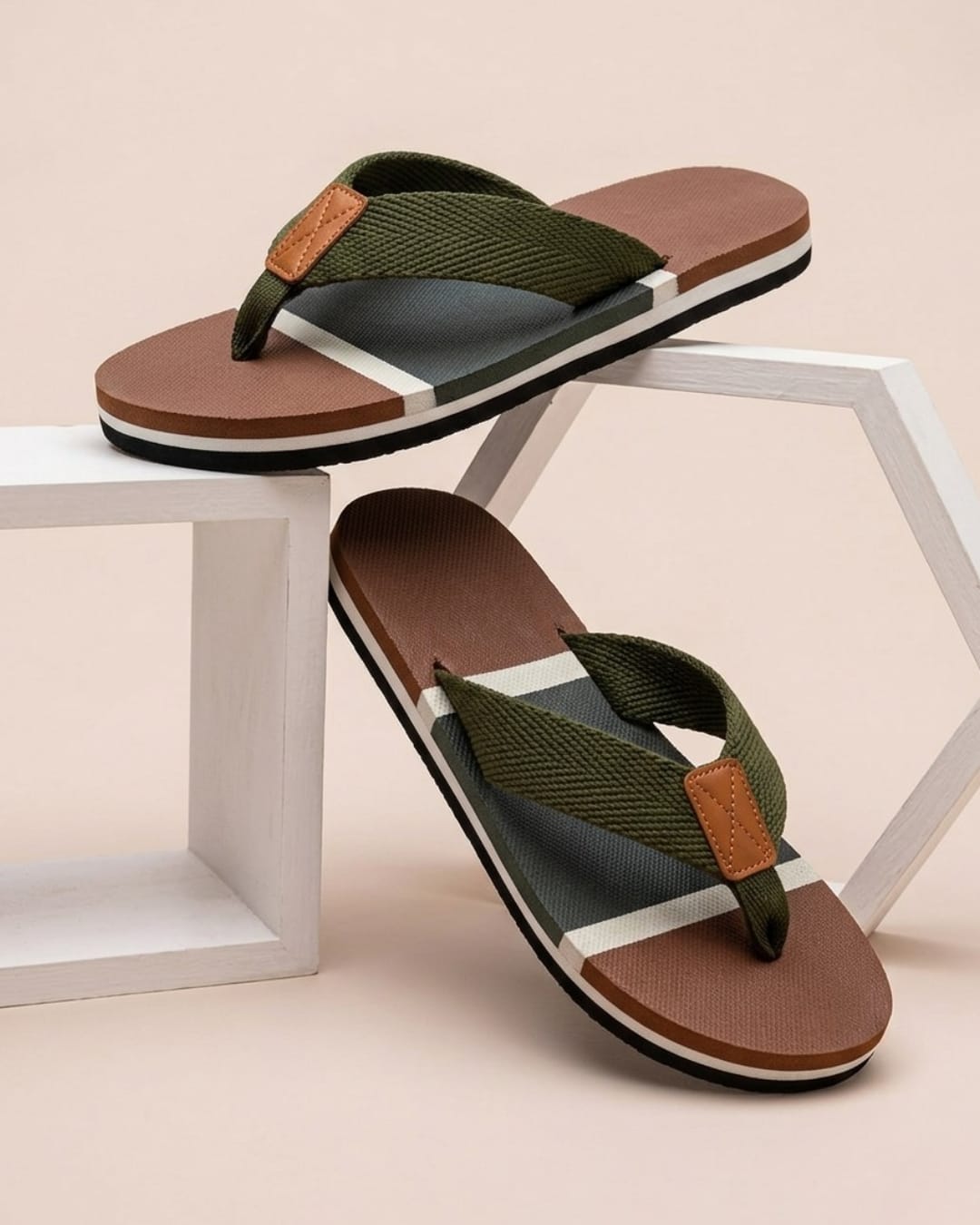 Soft Sole Brown Flip-Flops